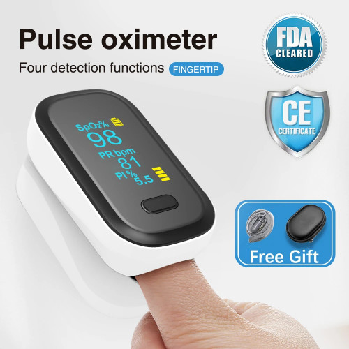 Portable Finger Pulse Oximeter blood oxygen Heart Rate Saturation Meter OLED Oximeter Saturometro Monitor