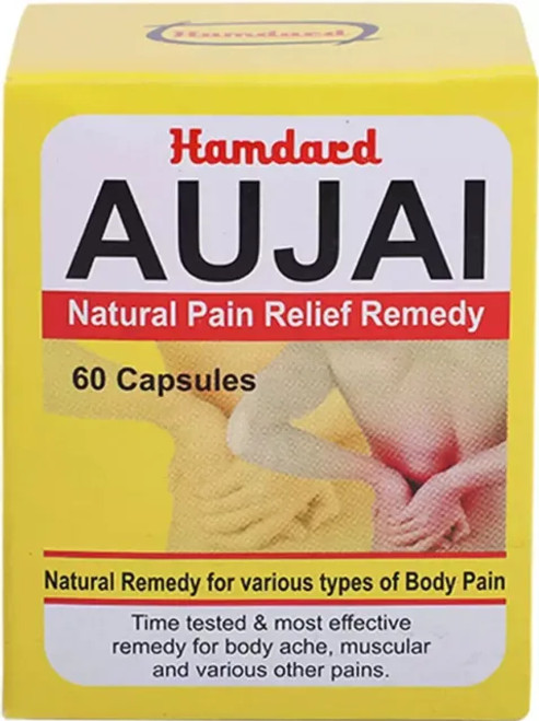 Aujai pain relief of all types of body pain, muscular pain 60 capsules