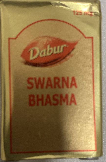 Swarna Bhasma (125 mg) Pure Gold Dabur original