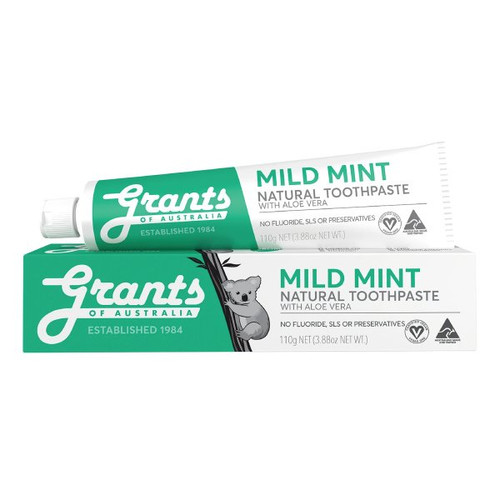 Mild Mint Natural Toothpaste Natural Soothing Toothpaste Without Fluoride 110g