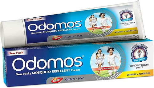 Odomo Non-Sticky Mosquito Repellent Cream With Vitamin E & Almond - 23g