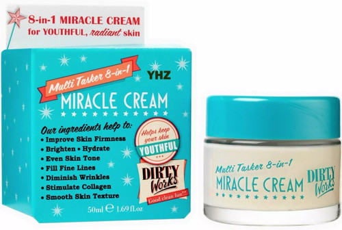 Dirty Works Multitasker 8-in-1 Miracle Cream for Youthful Radiant Skin 50ml