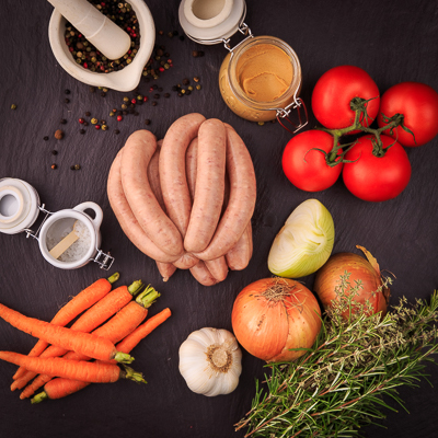 SAUSAGES & BURGERS