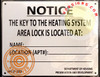 hpd name and location of person with keys to boiler room sign