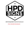 hpd signs package