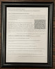 Rent Transparency Act sign in a frame