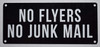 NO FLYERS NO JUNK MAIL NYC SIGN