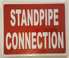 SIGNAGE STANDPIPE CONNECTION