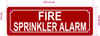 FD FIRE SPRINKLER ALARM SIGN