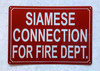 SIAMESE CONNECTION FOR FIRE DEPARTMENT