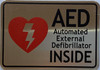 AUTOMATED EXTERNAL DEFIBRILLATOR COMPLIANCE SIGN- AED COMPLIANCE SIGN