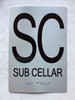 NYC FLOOR NUMBER SUB CELLAR FLOOR SIGN