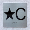 HPD ELEVATOR STAR C FLOOR SIGN