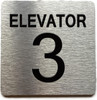 ELEVATOR NUMBER 3 THE PARK AVE LINE SAFETY SIGN