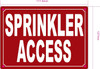 FD SPRINKLER ACCESS SIGN