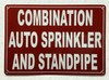 HPD COMBINATION AUTO SPRINKLER AND STANDPIPE SIGN