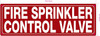 NYC FIRE SPRINKLER CONTROL VALVE SIGN
