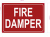 HPD FIRE DAMPER SIGN