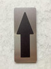 NYC ARROW SIGN WITH RAISED LETTERS/IMAGE INCLUDES RED ADHESIVE PAD FOR EASY INSTALLATION
