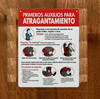 SPANISH FIRST AID FOR CHOKING NYC SIGN