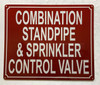 HPD COMBINATION STANDPIPE AND SPRINKLERCONTROL VALVE SIGN