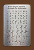 BRAILLE ALPHABET & WORDS BOARD WITH STURDY RAISED DOTS