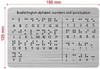 HPD BRAILLE ALPHABET & WORDS BOARD WITH STURDY RAISED DOTS
