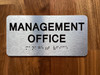HPD MANAGMENT OFFICE SIGN WITH RAISED LETTERS