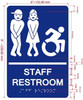 FD RESTROOM SIGN RAISED LETTERS
