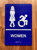 HPD RESTROOM SIGN RAISED LETTERS