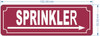 HPD SPRINKLER RIGHT ARROW SIGN