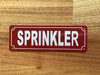 SPRINKLER COMPLIANCE SIGN