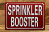 FD SPRINKLER BOOSTER SIGN