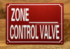 NYC ZONE XXX CONTROL VALVE SIGN