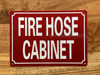 NYC FIRE HOSE CABIENT SIGN
