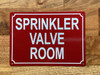 HPD SPRINKLER VALVE ROOM SIGN
