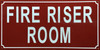HPD FIRE RISER ROOM SIGN