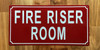 FIRE RISER ROOM COMPLIANCE SIGN