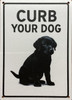 HPD CURB YOUR DOG SIGN