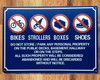 NYC NO STORAGE IN HALLWAY SAFETY SIGN