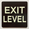 ELEVATOR FLOOR NUMBER THE LEXINGTON AVE LINE (EXIT LEVEL) COMPLIANCE SIGN