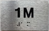 HPD APT NUMBER 1M SIGN-UNIT NUMBER SIGN WITH RAISED LETTERS