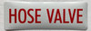 HOSE VALVE STICKER/DECAL NYC HPD SIGN