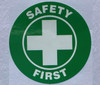 NYC SAFETY FIRST ROUND WARNING STICKER