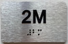APT NUMBER 2M SAFETY SIGN-UNIT NUMBER SAFETY SIGN WITH RAISED LETTERS