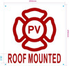 FD PV ROOF MOUNTED SIGN/PHOTOVOLTAIC ROOF MOUNTED SYSTEM SIGN
