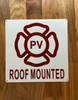 HPD PV ROOF MOUNTED SIGN/PHOTOVOLTAIC ROOF MOUNTED SYSTEM SIGN