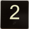 ELEVATOR FLOOR NUMBER THE LEXINGTON AVE LINE (2ND FLOOR) SIGN