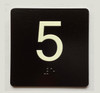 ELEVATOR FLOOR NUMBER THE LEXINGTON AVE LINE (5TH FLOOR) COMPLIANCE SIGN