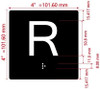 FD ELEVATOR FLOOR NUMBER THE LEXINGTON AVE LINE  (R- ROOF) SIGN
